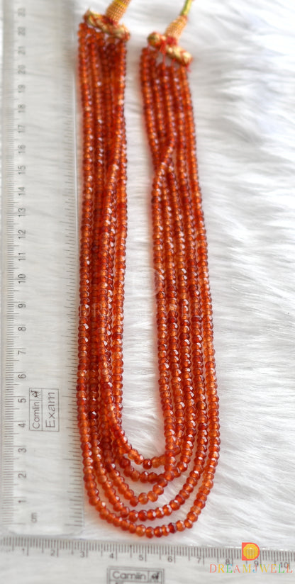 Brown color agates layer necklace dj-26578