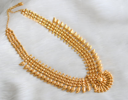 Gold tone grand kerala style mango haar dj-34131