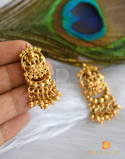 Matte finish Lakshmi earrings dj-37660