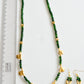 Antique green flower necklace set dj-06195