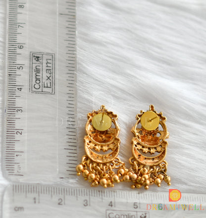 Matte finish Lakshmi earrings dj-37660