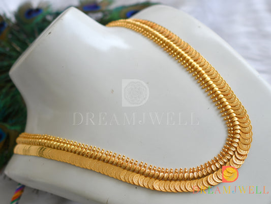 Gold tone Lakshmi coin haar dj-37622