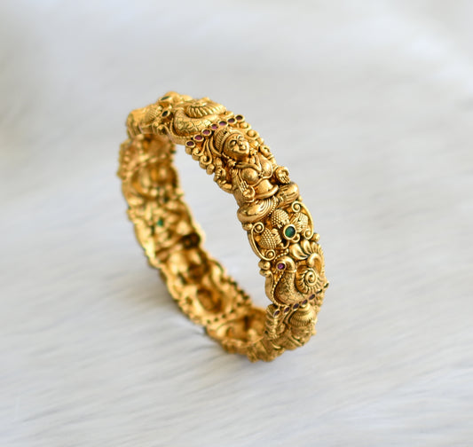 Matte finish kemp-green lakshmi kada/bangle (2.8) dj-32660