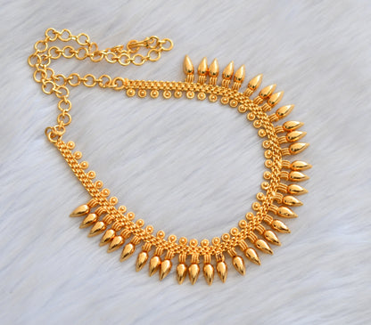 Gold tone Kerala style necklace dj-40784