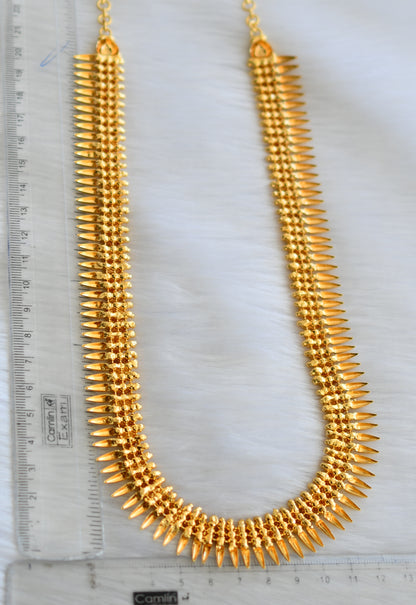 Gold tone Lakshmi coin mulla mottu Kerala style haar dj-40796