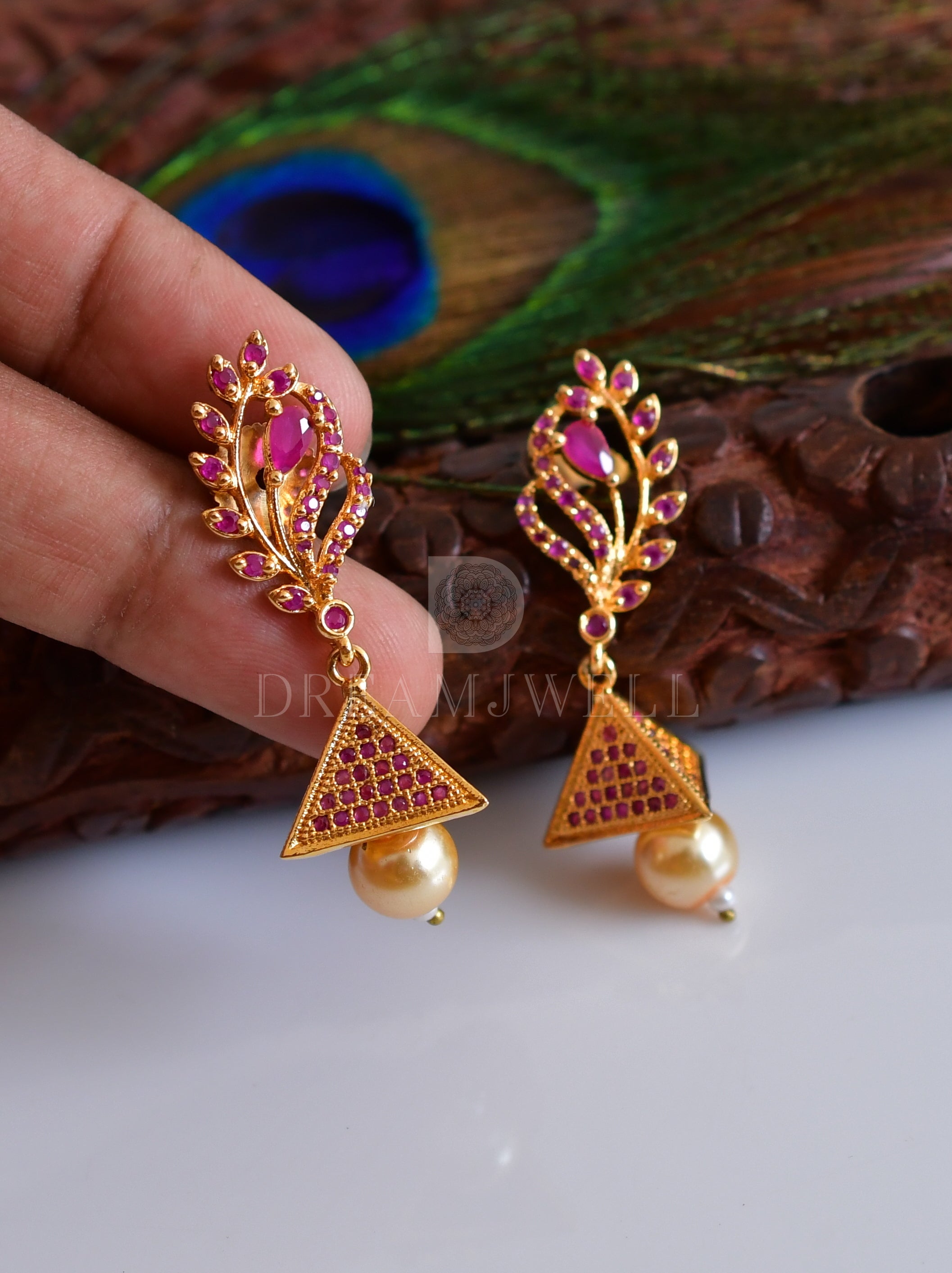 Ruby Kundan Jhumka Earrings Jewelry Jewellery Set, Indian Glass Earrings,  Bridal Earrings, Engagement Earrings, Wedding Pakistani Earring - Etsy