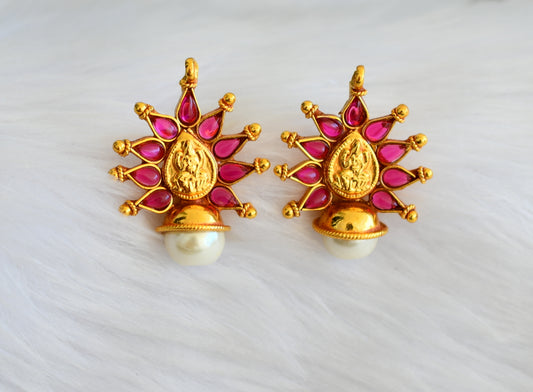 Antique kemp pearl lakshmi earrings dj-23736