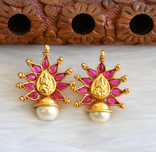 Antique kemp pearl lakshmi earrings dj-23736