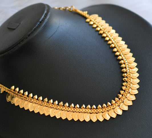 Gold tone Heart Lakshmi Kerala style necklace dj-40787
