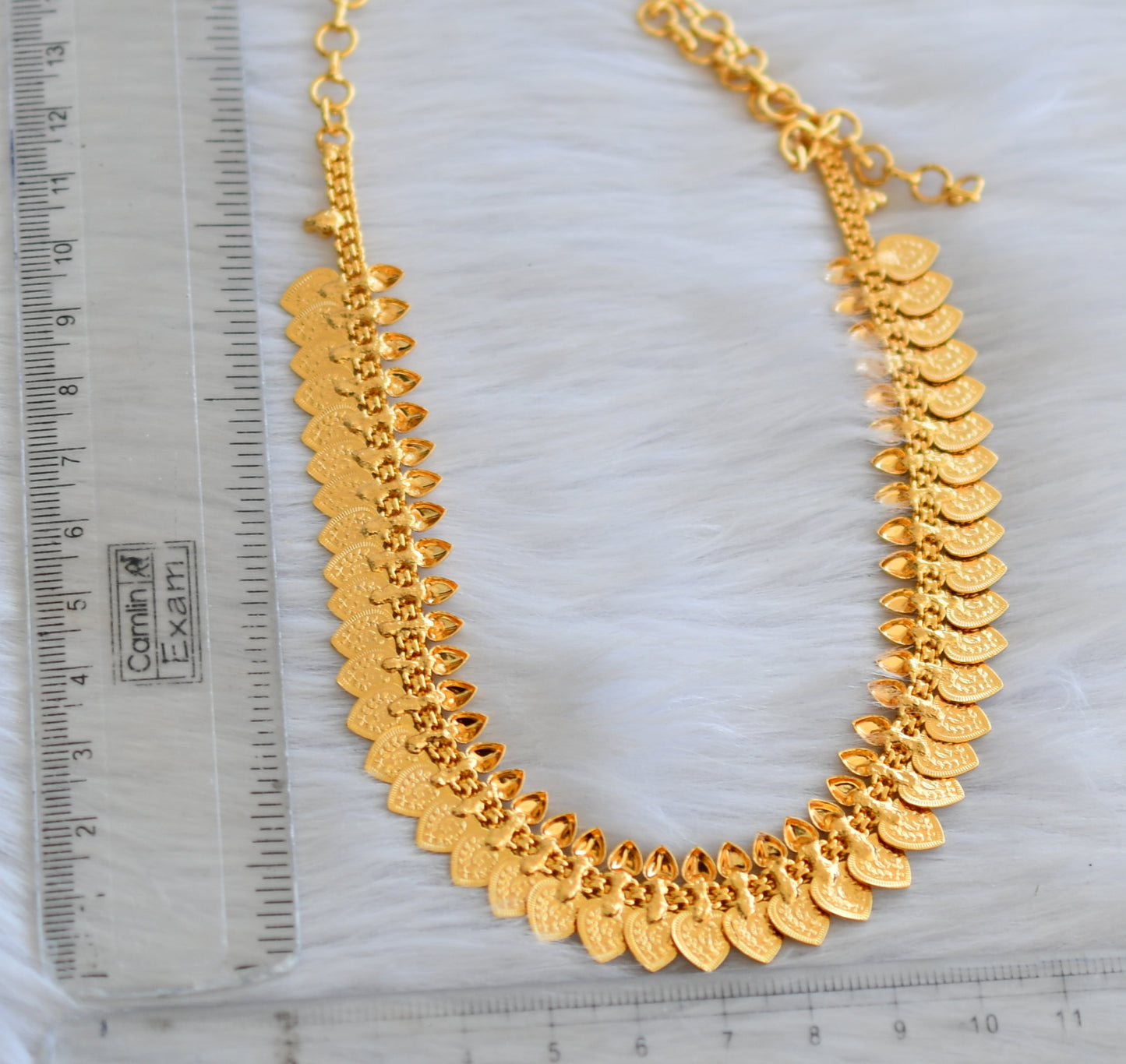 Gold tone Heart Lakshmi Kerala style necklace dj-40787