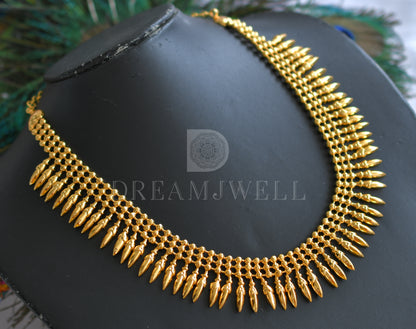 Gold tone pichi mottu kerala style necklace dj-34306