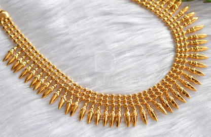 Gold tone pichi mottu kerala style necklace dj-34306