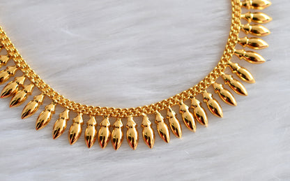 Gold tone pichi mottu kerala style necklace dj-33957