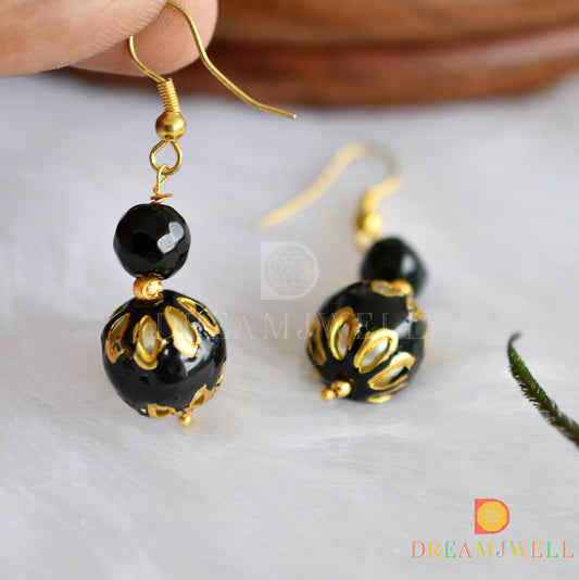 Antique black hook earrings dj-38491