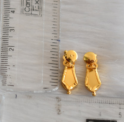 Gold tone red nagapadam stud/Earrings dj-22228