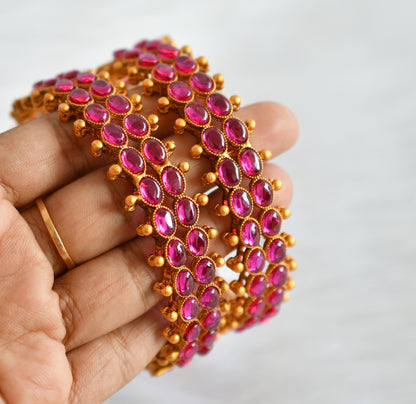 Matte finish kemp screw type bangles(2.4) dj-19821