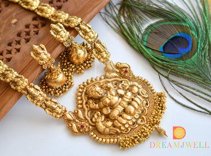 Divine Antique Kemp Ganesh-lakshmi Haar Set- DJ05341