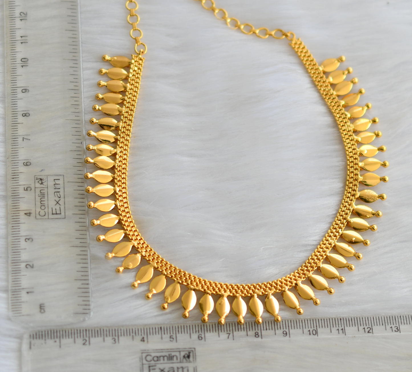 Gold tone cz stone thali kootam necklace dj-33363
