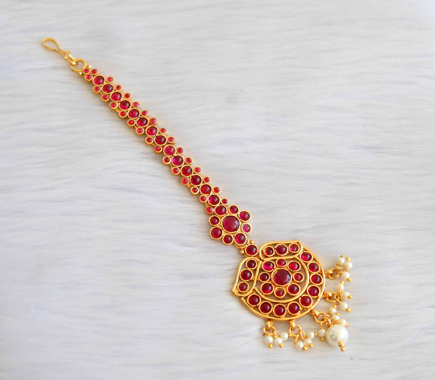 Gold tone kemp  bridal tikka dj-08540