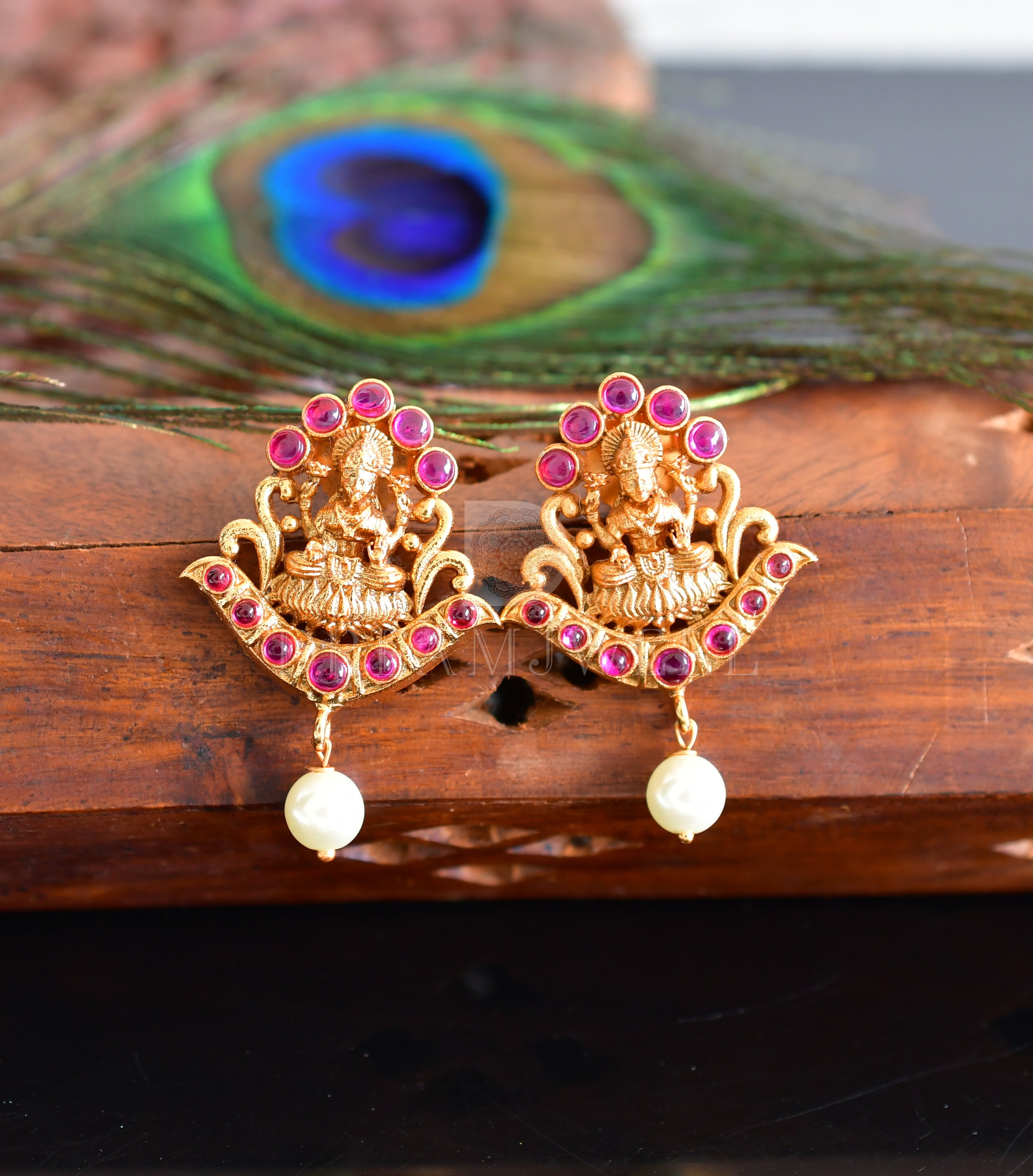 Lakshmi devi gold on sale earrings