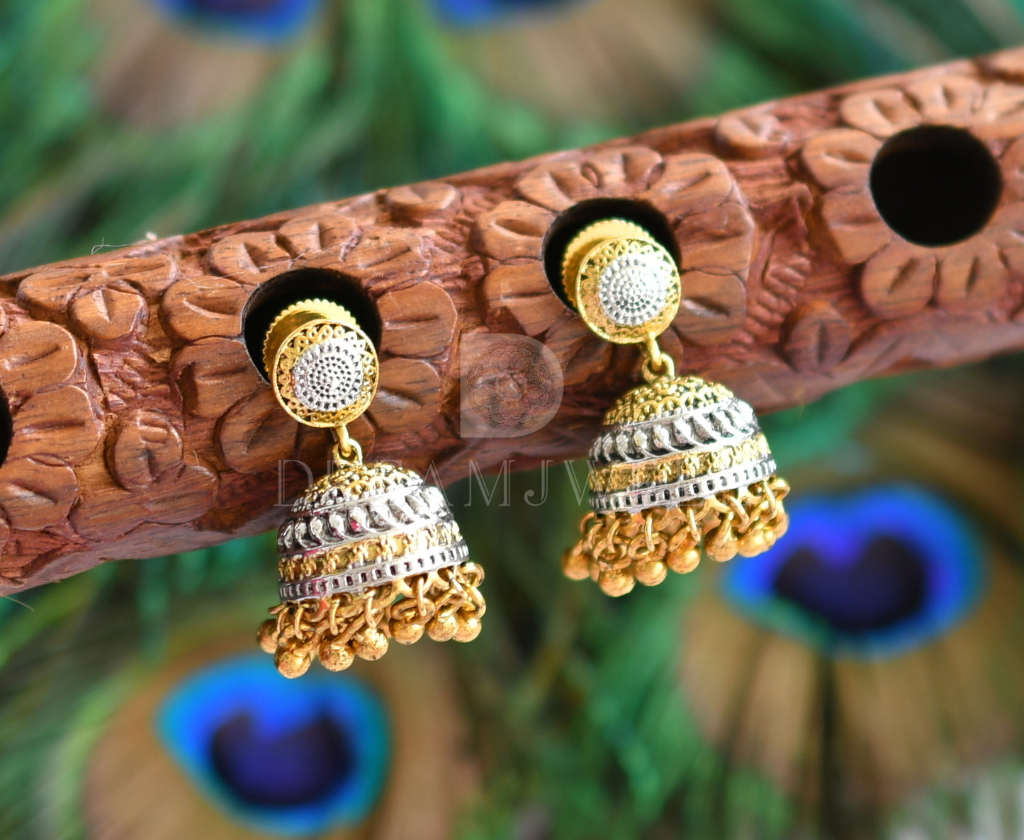 Two Tone Small Jhumkkas DJ-05258