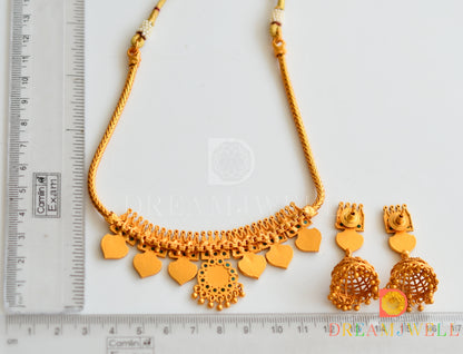 Matte finish Palakka Kerala style necklace set