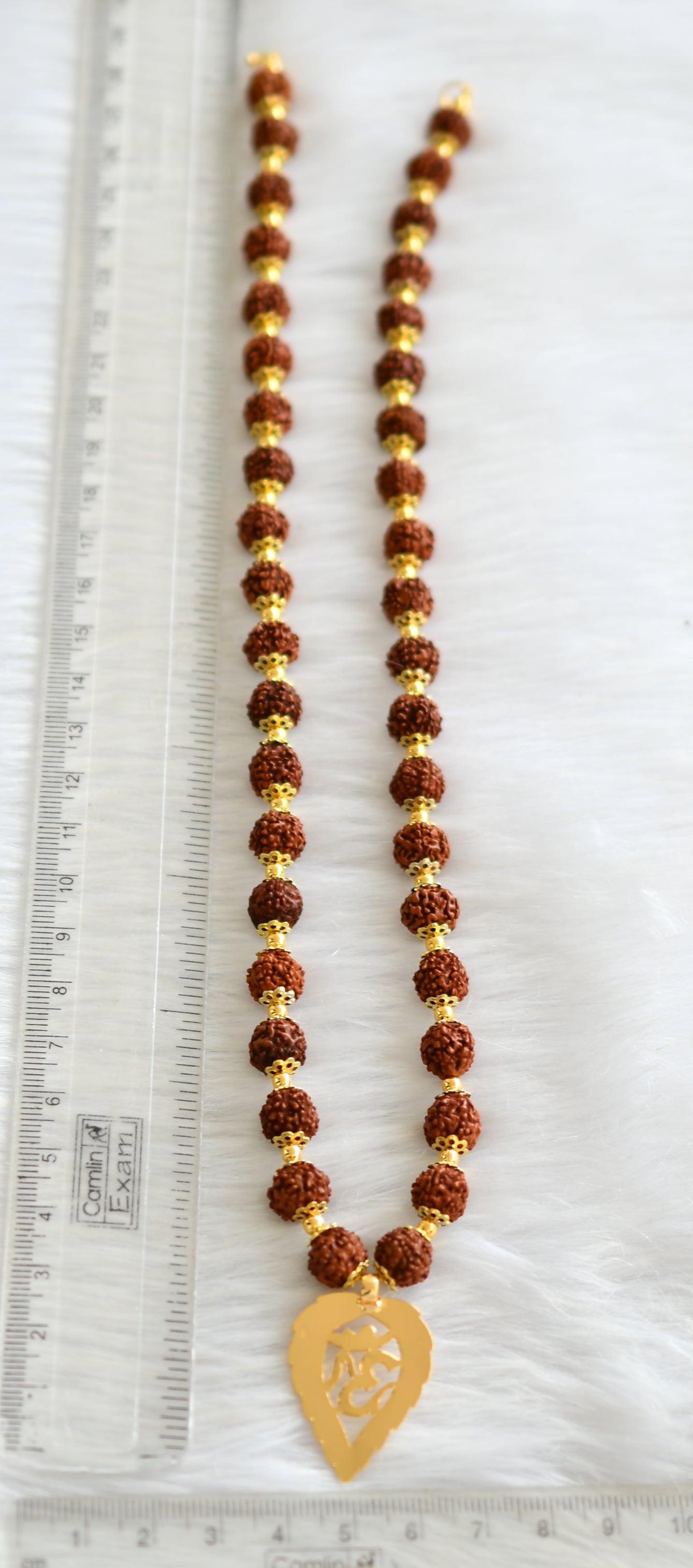 Rudraksha om clearance pendant