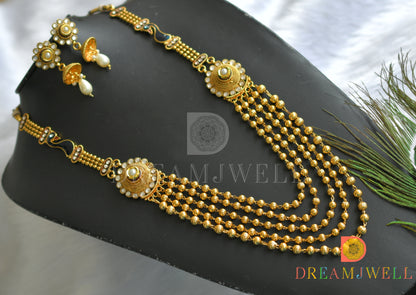 Antique multi layer mugappu necklace set dj-01431