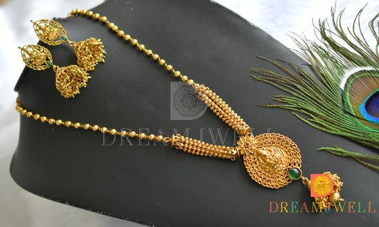 Antique multilayer Lakshmi necklace set dj-01450