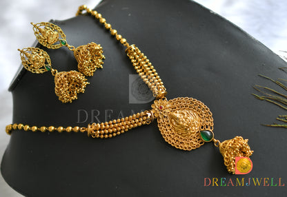 Antique multilayer Lakshmi necklace set dj-01450