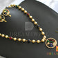 Gold tone meenakari peacock pearl necklace set dj-01420