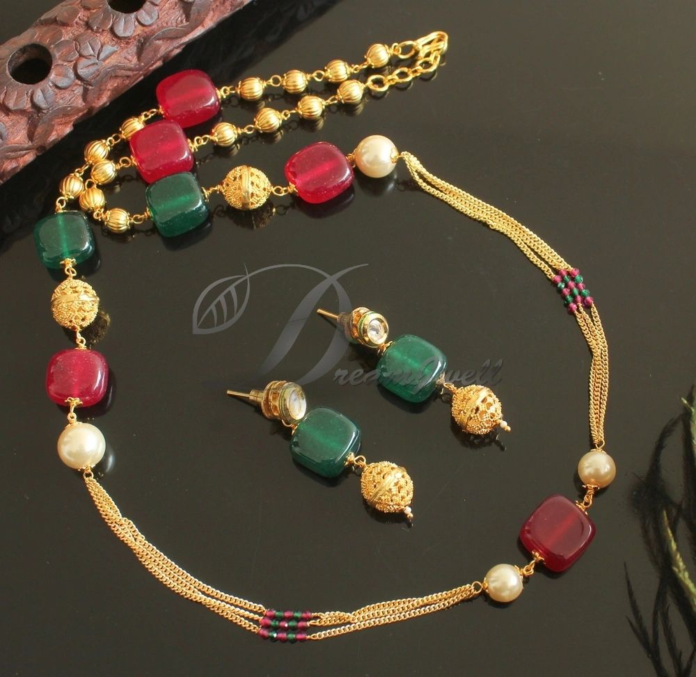 Ruby hot sale beads sets