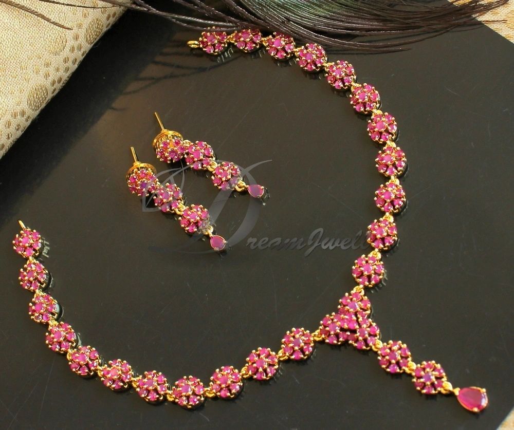 Grt ruby sale necklace with price