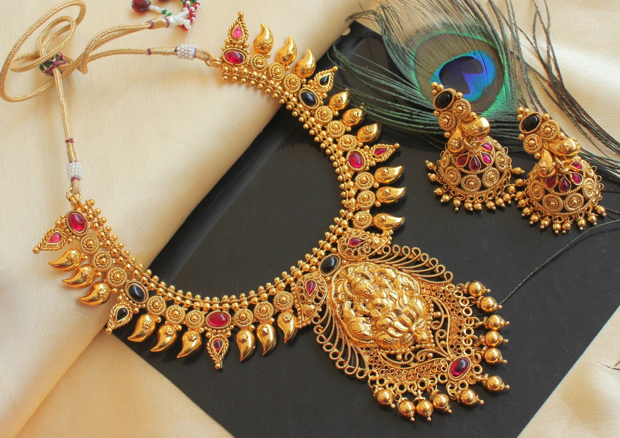 Traditional sale lakshmi necklace