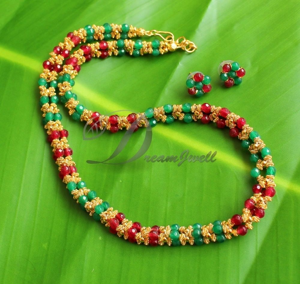 Emerald Faceted Bead Necklace - Get Best Price from Manufacturers &  Suppliers in India
