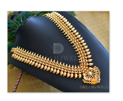 Gold tone mango Kerala style haar dj-37213